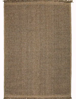 Zdjęcie produktu dla Dywan imitujący jutę z beżowym wzorem w paski, 160 x 230 cm