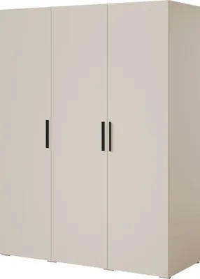 Kleiderschrank, Drehtürenschrank Kaschmir mit Ablageflächen und Kleiderstangen Breite 150 cm