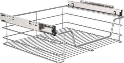 Obrázok produktu pre Eyckhaus teleskopická zásuvka na usporiadanie kuchyne na dodatočné vybavenie, výsuvná skrinka na kuchynskú linku, 500 x 150 x 450 mm, chróm