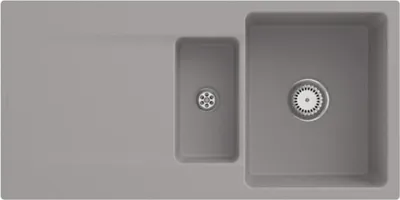Produktbild von Villeroy & Boch Keramikspüle 33371FKD, Siluet 60 R flat Flächenbündige Spüle - inkl.