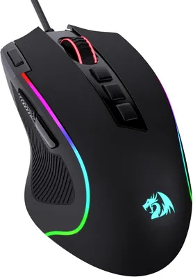 Produktbild von Redragon M612 Predator RGB Gaming Maus, 8000 DPI kabelgebundene optische Maus mit 11 programmierbaren Tasten & 5 Hintergrundbeleuchtungsmodi, Software