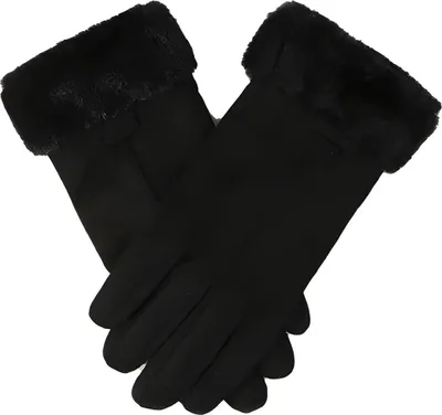 Zdjęcie produktu dla Eleganckie damskie rękawice DI-38939 - Czarny KP38939