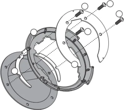Immagine prodotto di Flangia serbatoio Tanklock/TanklockED GIVI BF02