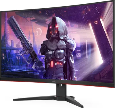Produktbild von AOC G2 C32G2AE/BK LED display 80 cm (31.5 Zoll) 1920 x 1080 Pixel Full HD Schwarz, Rot