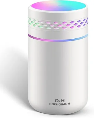 Zdjęcie produktu dla Nawilżacz powietrza 260 ml, cichy, ultradźwiękowy, biały, automatyczny