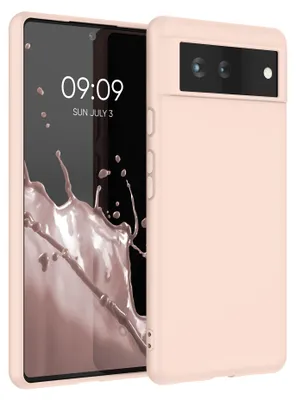 Produktbild von kwmobile Handyhülle für Google Pixel 6 Hülle - TPU Case - Kabelloses Laden - Schutzhülle Cover in Coconut Swirl