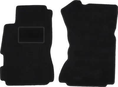 Image de Tapis de sol avant velours sur-mesure pour Honda Legend II (1991-1996, berline) noir, jeu 2 pièces, fixations - STANDRAD