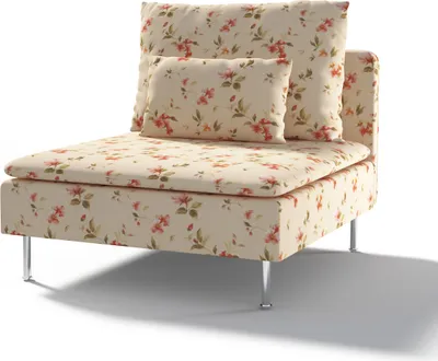 Produktbild von Dekoria Bezug für Söderhamn Sitzelement 1, creme-rosa, Bezug für Sitzelement 1