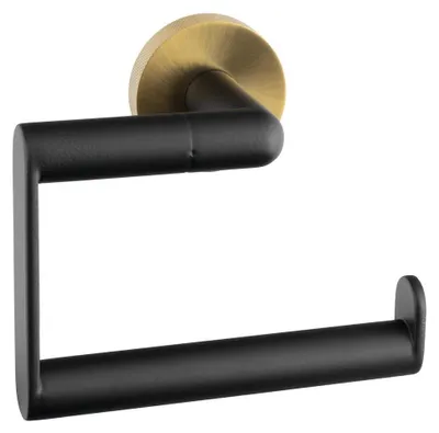 Productafbeelding van Sapho LARISSA toiletrolhouder, zwart/goud mat