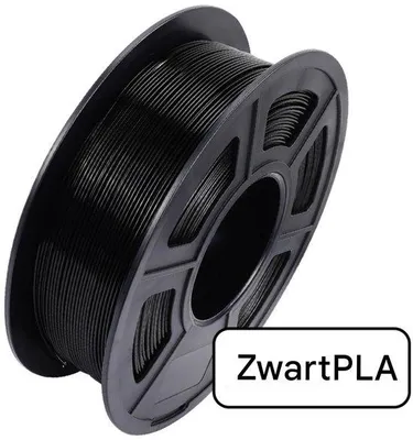 Zdjęcie produktu dla Filament PLA do druku 3D, 1,75 mm – 1 kg – czarny – filament do druku 3D – pakowany próżniowo – czyste szpule – obsługuje RFID do inteligentnego drukowania