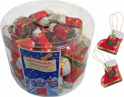 Produktbild von Nikolausstiefel, C&C Dose 500 g (40 Stk. à je 12,5 g) / Schokolade / Weihnachten