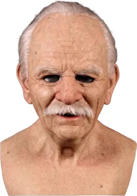 Produktbild von Maske für alte Männer für Erwachsene, realistische Vollkopfbedeckung aus Latex für ältere Menschen mit lebensechten Falten für Halloween-Maskenball-Cosplay-Kostüm-Requisiten