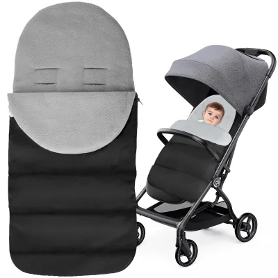 Obrázok produktu pre Nánožník, univerzálny fusak pre bábätká, vetruodolný, sivý, do kočíka