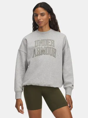 Produktbild von Under Armour Rival Flc OS Damen-Sweatshirt mit Rundhalsausschnitt – Grau XS