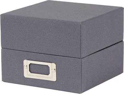 Zdjęcie produktu dla Pudełko na zdjęcia HNFD Sawala 10x15 cm lniane szare do 700 zdjęć