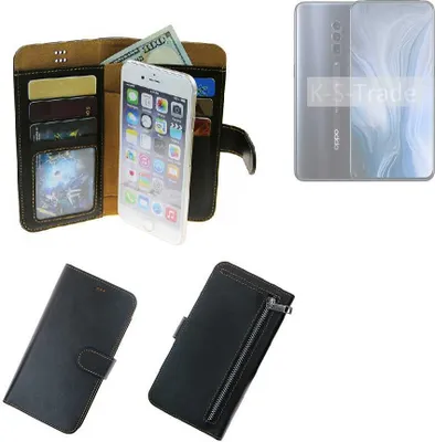 Produktbild von K-S-Trade Schutz Hülle kompatibel mit Oppo Reno10 Global Klapphülle Case Phone cover Slim Handytasche Handy Hülle schwarz aus Kunstleder (1 Stk)