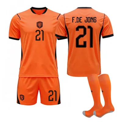 Produktbild von #21 F.DE JONG Netherlands home ground 2026 World Cup football jersey for Kids and Adults SIZE:20