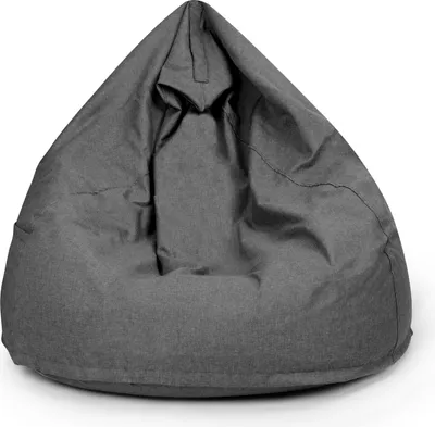 Obrázok produktu pre Beanbag XXL s vankúšom na sedenie na stoličke Podlahový vankúš Vankúš na stoličku Vhodný pre tínedžerov a dospelých Beanbag s náplňou 350 L - tmavosiv