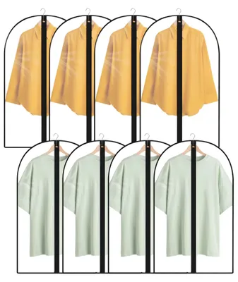 Productafbeelding van Kledingzakken - Motbestendig met rits - Voor het opbergen van kleding - 8 stuks, 100x60 cm