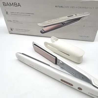 Obrázok produktu pre Cecotec Bamba RitualCare 885 Hidraprotect Ion, Žehlička na vlasy, Teplé, Všetky typy vlasy, 140 °C, 220 °C, Biela