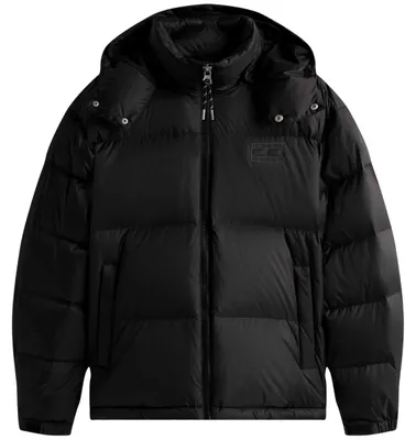 Produktbild von Schwarze Herrenjacke mit Kapuze - Wasserabweisend & stilvoll