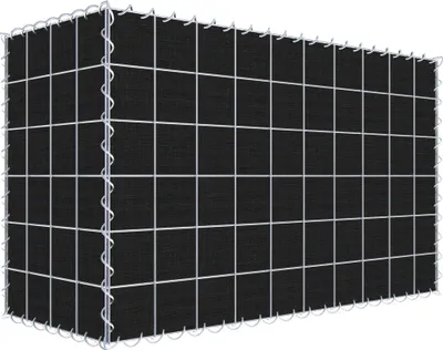 Produktbild von Begrünte Gabione mit Vlies 100 cm x 60 cm x 40 cm (L x H x T), Maschenweite 10 cm x 10 cm, Spirale