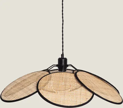 Produktbild von Pendelleuchte Rattan Nirvana Schwarz - Geflochten