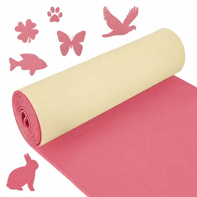 Productafbeelding van Zelfklevende foamrubber – knutselmateriaal voor scrapbooking en handwerk – roze, 200x30 cm, 1 mm dik