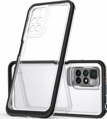 Produktbild von Klar Etui Fall Abdeckung mit Rahmen für Xiaomi Redmi 10 Blau