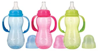 Productafbeelding van Nuby Fles Standaard 320Ml Nondrip Speen Assorti (1 stuk)