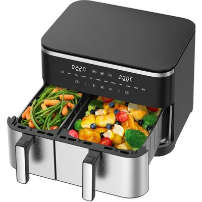 Immagine prodotto di Airfryer XXL 11L - 1700 W Airfryer XXL a 2 scomparti, doppia zona, 6 funzioni di cottura