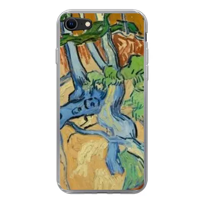 Produktbild von MuchoWow® Handyhülle Schutzhülle Hülle für iPhone SE 2022 Baumwurzeln - Vincent van Gogh Silikon Softcase Handy Hülle - Schutzhülle
