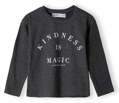 Produktbild von Minoti Langarmshirt Dunkelgrau Gr. 110 für Mädchen