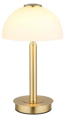 Produktbild von LED Tischleuchte, messing, opal, Touchdimmer, H 31,5 cm