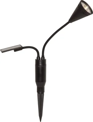Produktbild von Solar Garten Spotlight Powerspot kabellos warmweiße LED schwarz H 34cm
