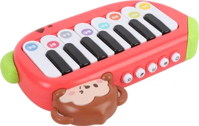 Obrázek produktu pro Elektronická hračka klavír pro děti, rané vzdělávání, kapesní miniaturní klávesnice, multifunkční hudební nástroj pro červenou barvu