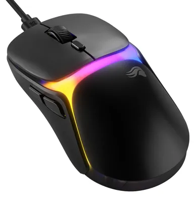 Immagine prodotto di Mouse da gaming cablata, nera, con 30.000 DPI e illuminazione RGB