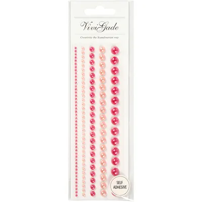 Productafbeelding van Halfparels, roze, 2-8 mm, 140 stuks.