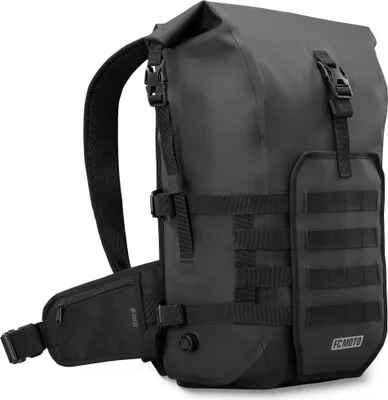 Imagen del producto de Mochila impermeable FC-Moto Ever-ST, tipo roll-top, 26 litros, color carbono