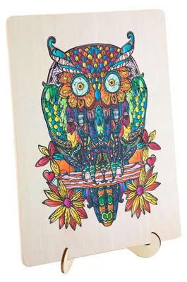 Image de Puzzle en bois Hibou, 133 pièces.