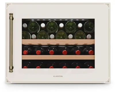 Weinkühlschrank 28 Flaschen, 1 Zone, 5–20°C, Touch, LED, creme