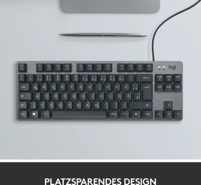 Image de Logitech K835 TKL, Clavier ,gris/noir, GX Red Switches, filaire,QWERTZ