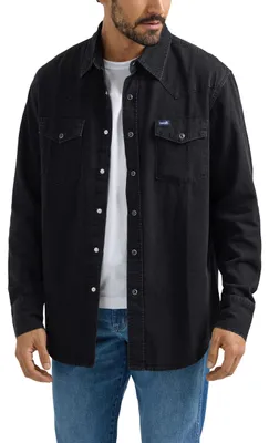 Immagine prodotto di Camicia a bottoni della collezione denim Wrangler da uomo, colore blu denim, taglia L