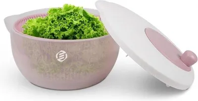 Obrázok produktu pre Odstreďovač šalátu s objemom 5 litrov, nerezová oceľ, červený