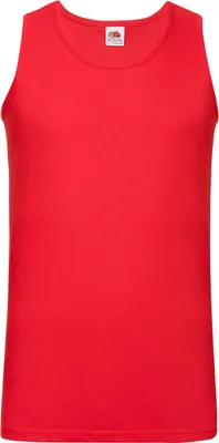Immagine prodotto di Fruit of the Loom - Top senza maniche "Valueweight Athletic" per uomo/donna Unisex RW10125 (3XL) (Rosso)