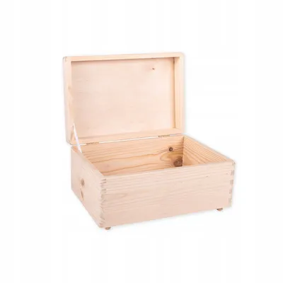 Zdjęcie produktu dla Pudełko Drewniane Skrzynka Z Wiekiem 30x20x14 cm