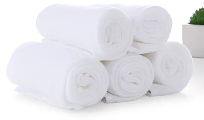 Obrázok produktu pre Hotelové toaletné potreby – biele uteráky