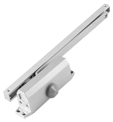 Zdjęcie produktu dla Hydrauliczny zamykacz drzwi - srebrny - udźwig 65 kg