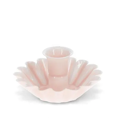 Produktbild von Kerzenständer Blume rosa Emaille Metall Kerzenhalter Rex London für Kerzen bis Ø2cm
