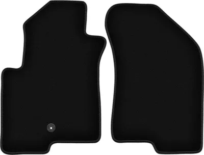 Obrázek produktu pro Wielganizator Přední Velurové autokoberce na míru pro Jeep Compass MK49 (2007-2017, SUV) černé, sada 2 ks, s úchyty